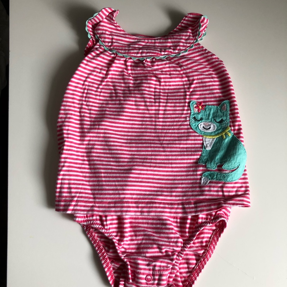 24M Girls: Baby Striped Bodysuit